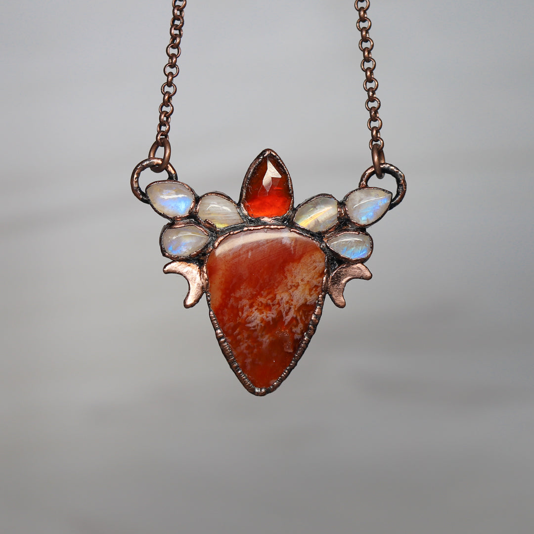 Carnelian Garnet Fairy Necklace