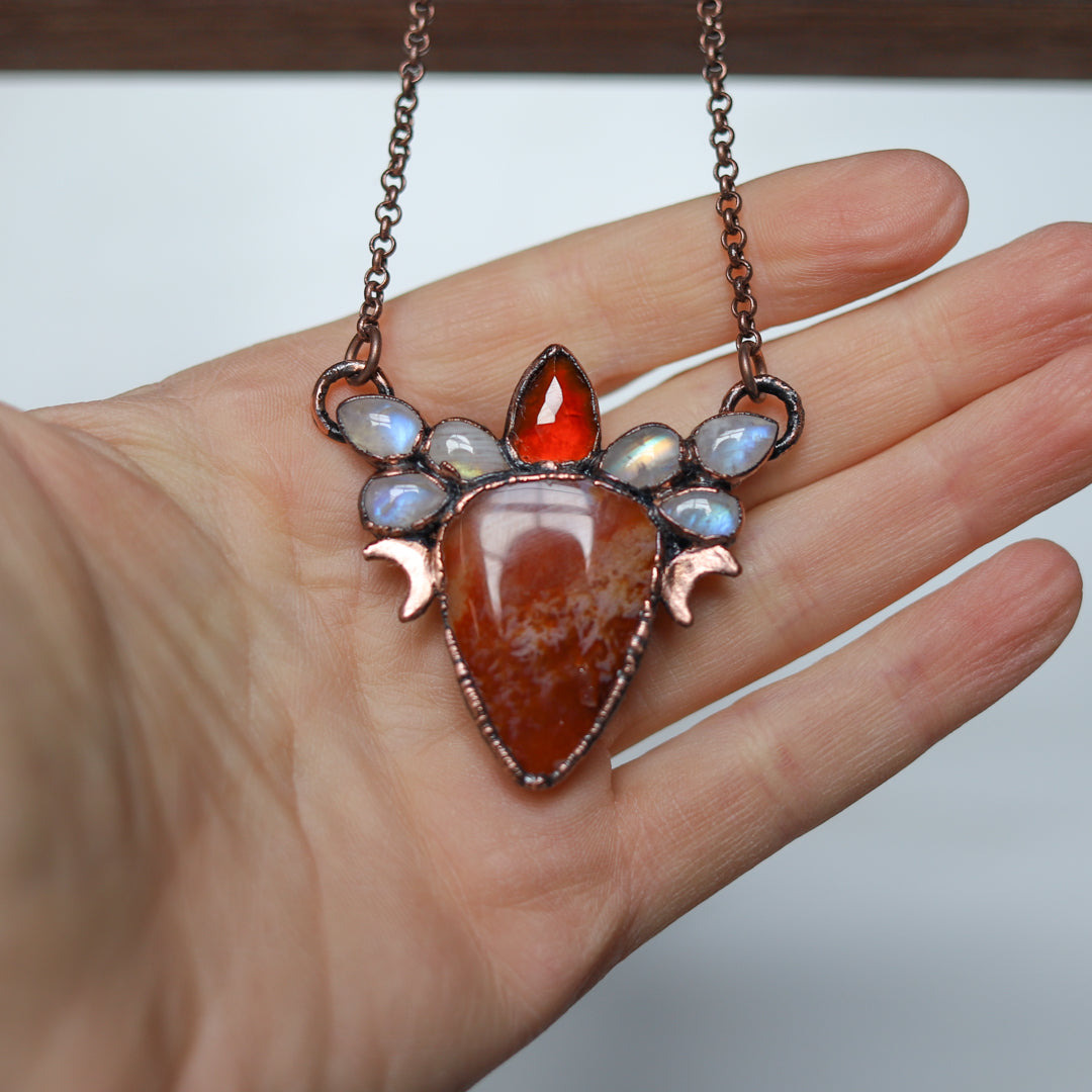 Carnelian Garnet Fairy Necklace