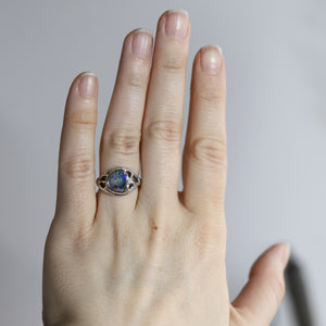 Australian Boulder Opal Ring size 5.5