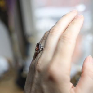 Rutilated Strawberry Quartz Ring size 6