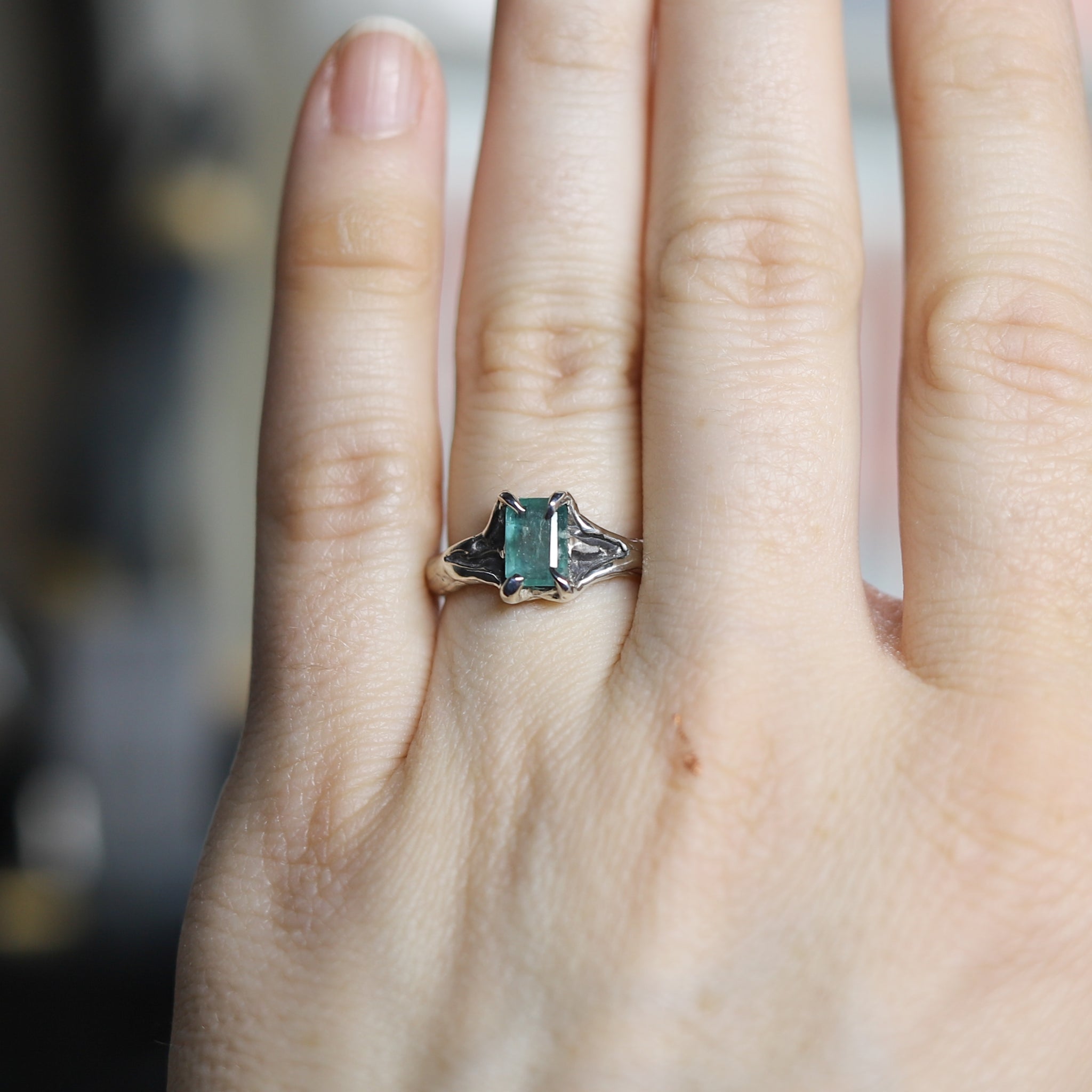 Natural Emerald Ring size 6