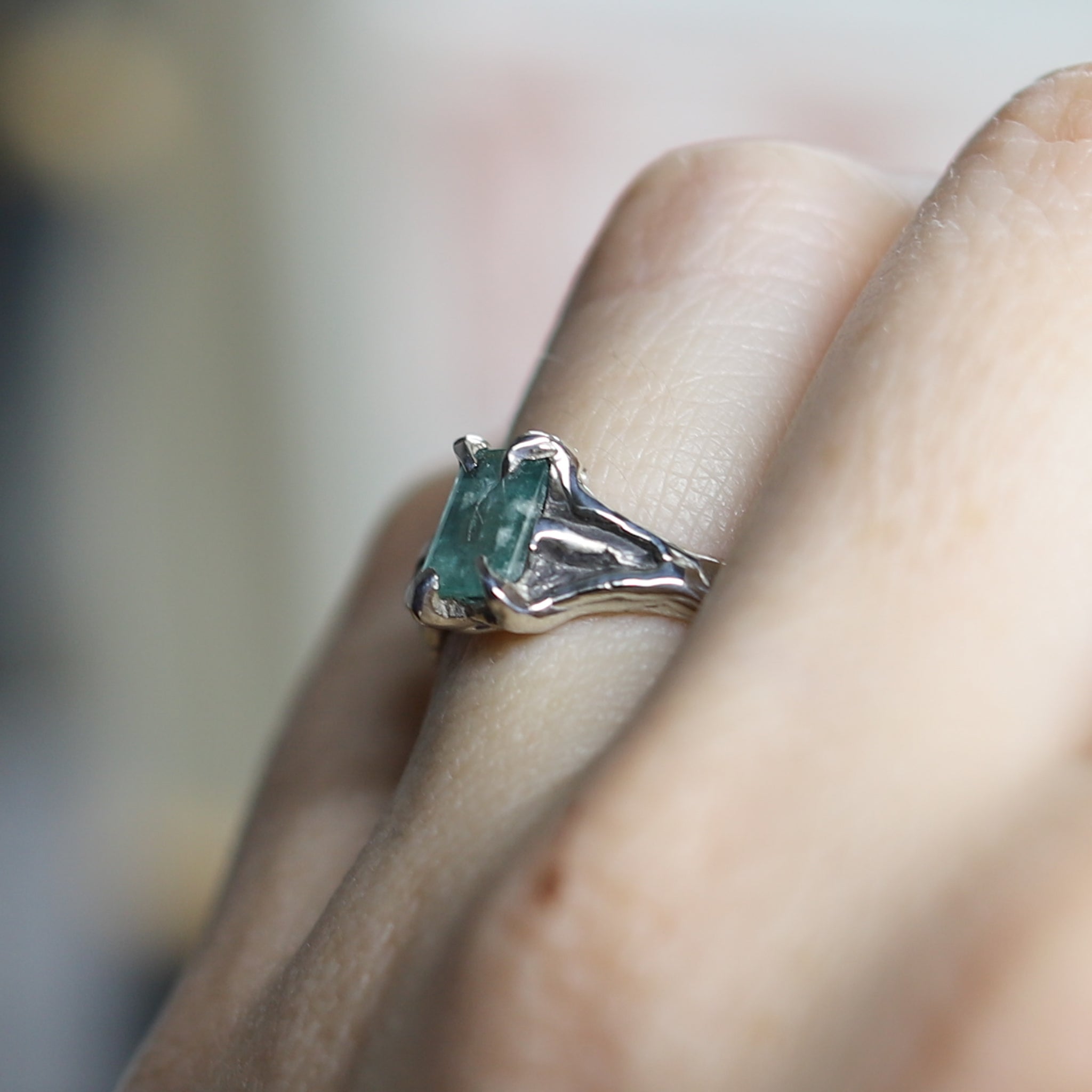 Natural Emerald Ring size 6