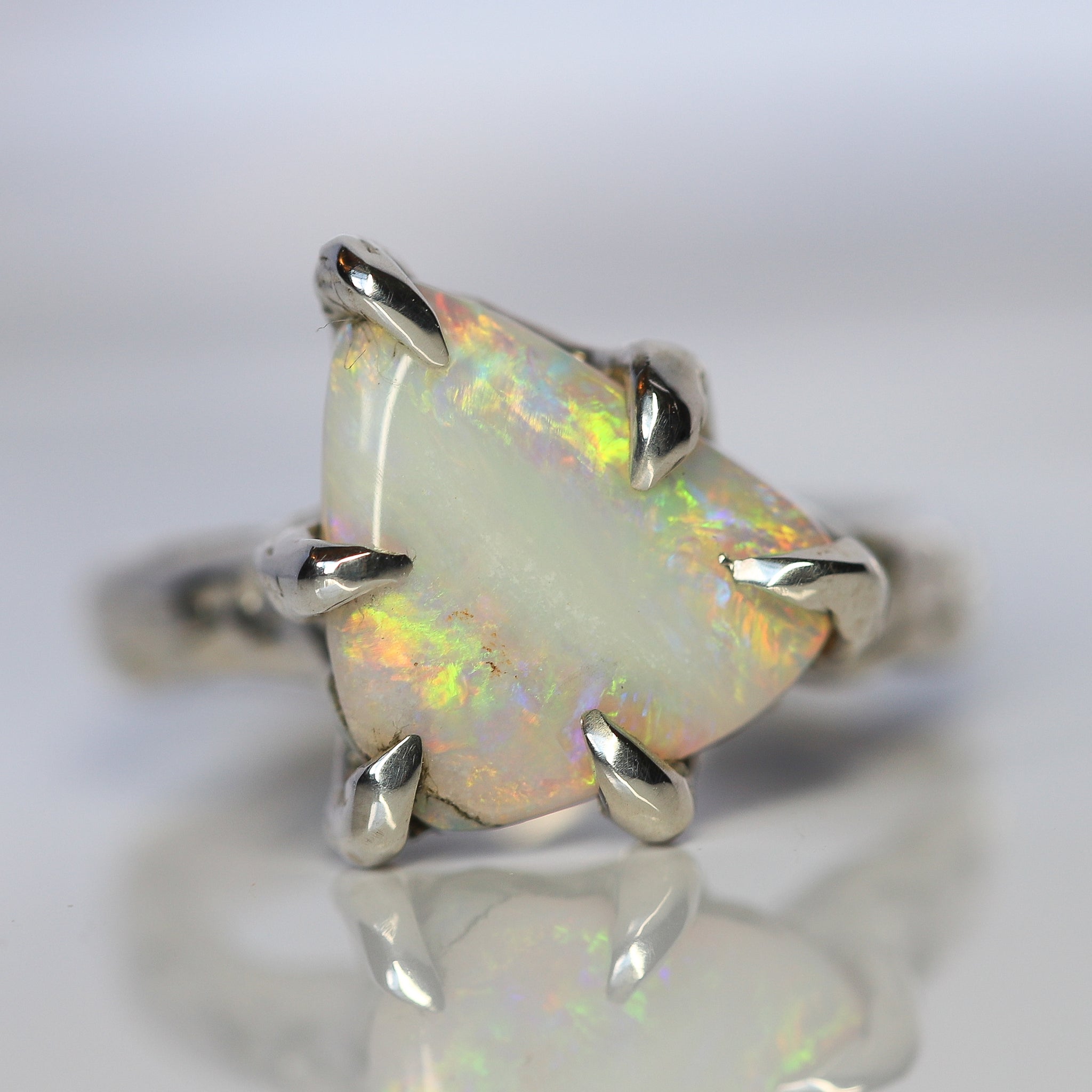 Australian Crystal Opal Ring size 6.75