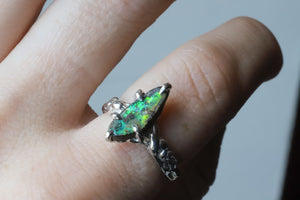 Australian Boulder Opal Ring size 8.5