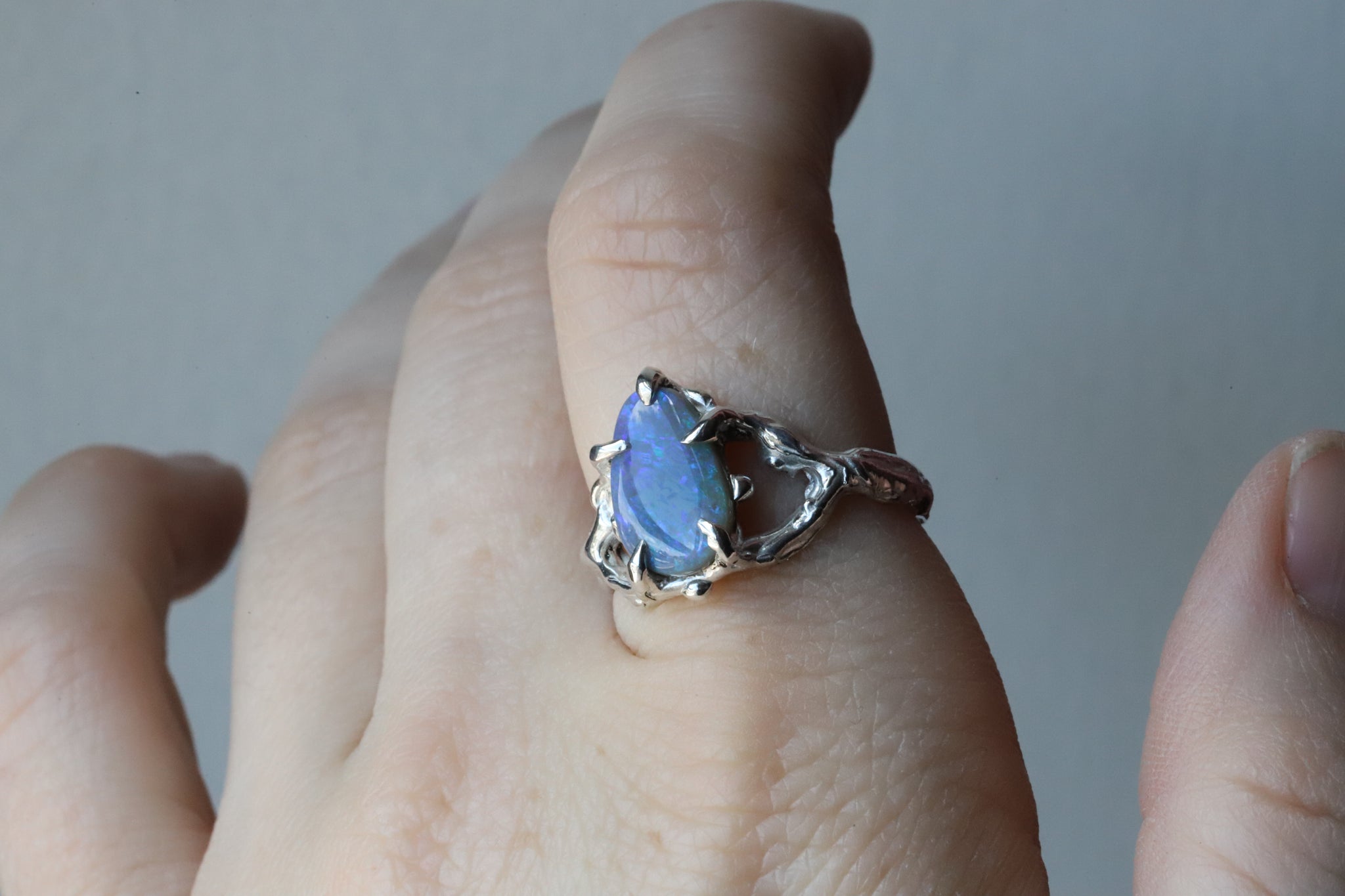 Lightning Ridge Opal Ring size 8.75
