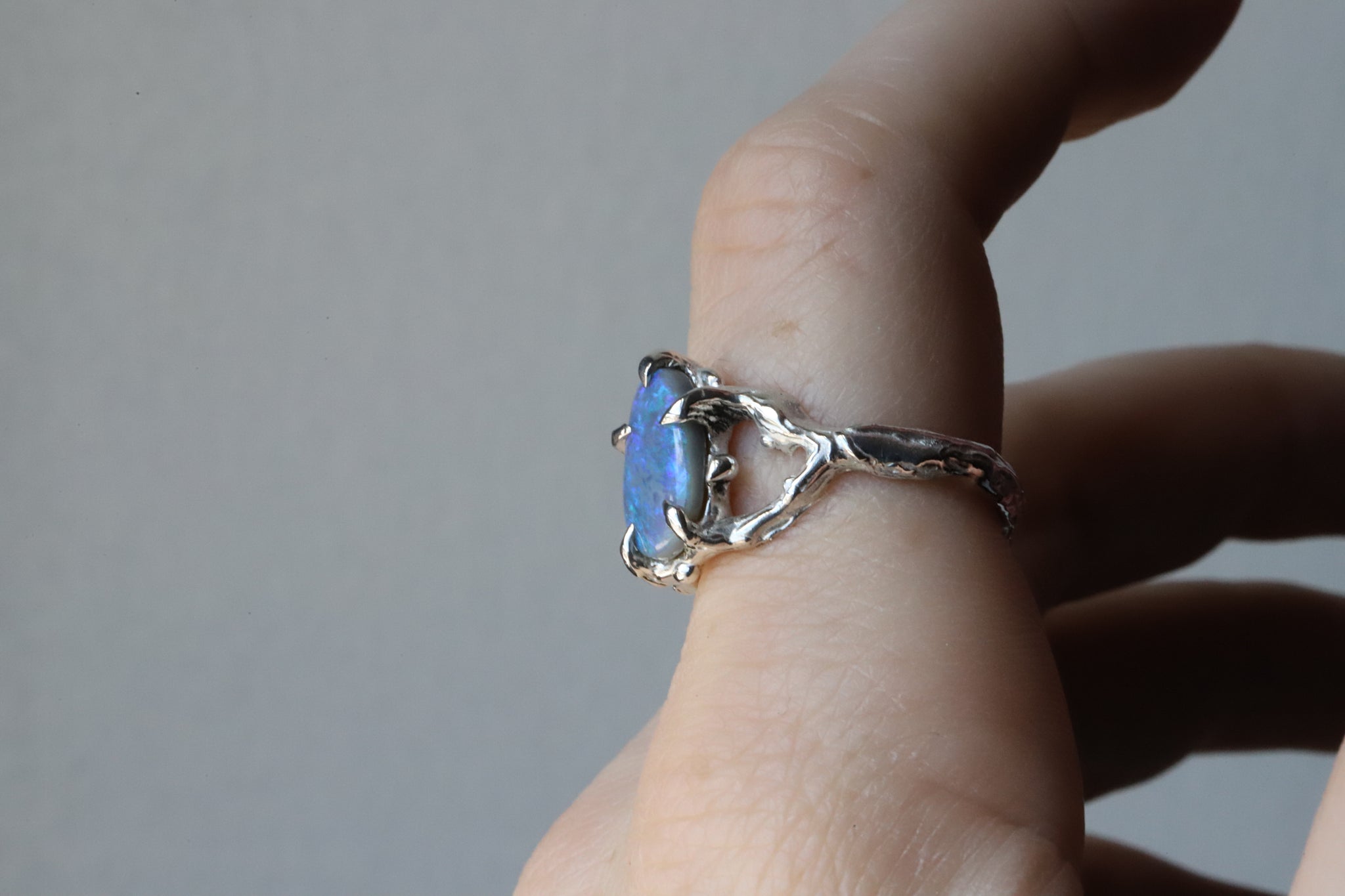 Lightning Ridge Opal Ring size 8.75
