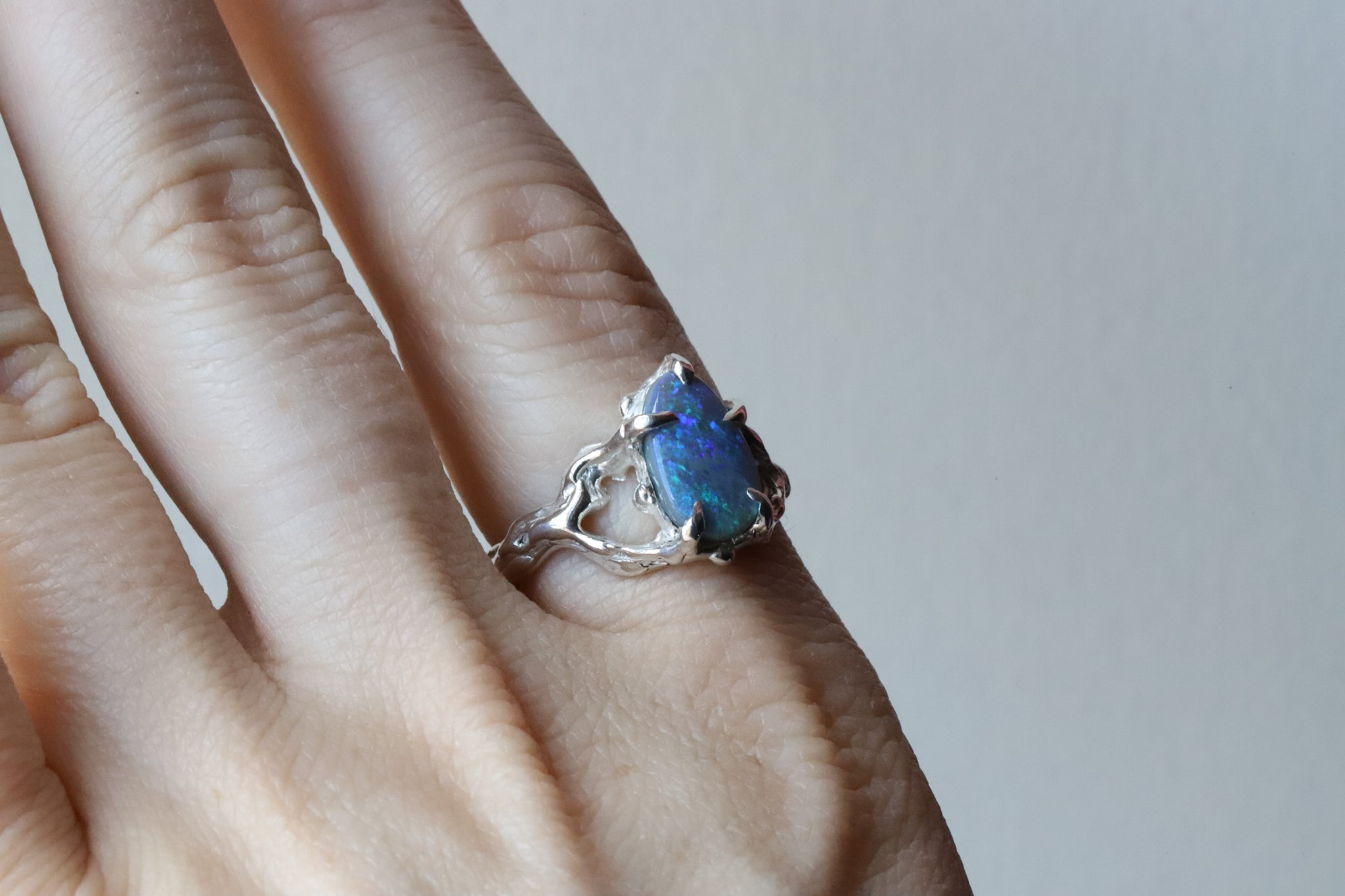 Lightning Ridge Opal Ring size 8.75