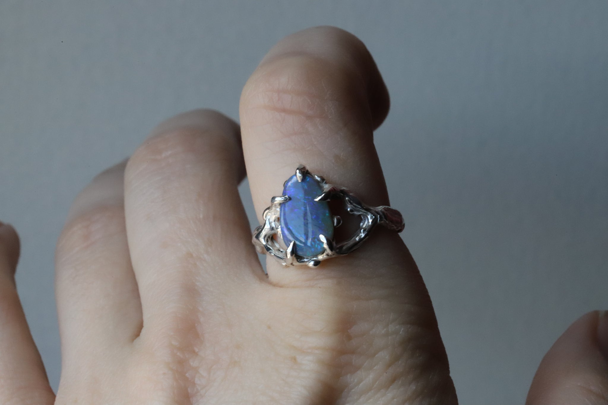 Lightning Ridge Opal Ring size 8.75