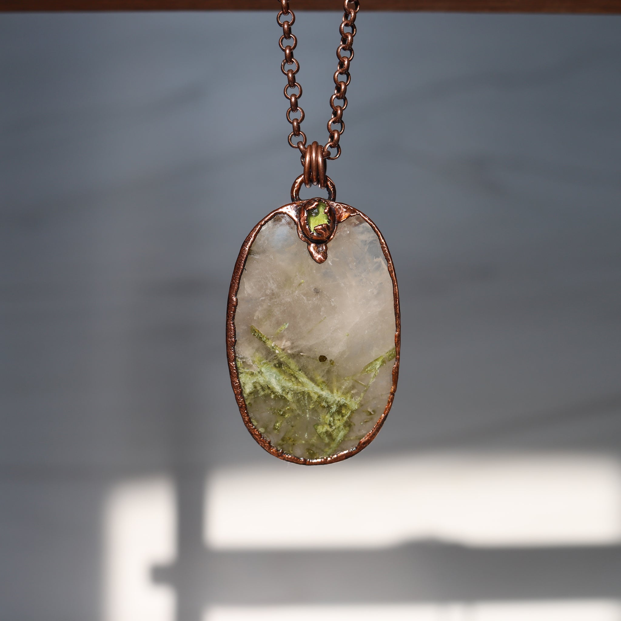 Green Tourmaline & Peridot Necklace