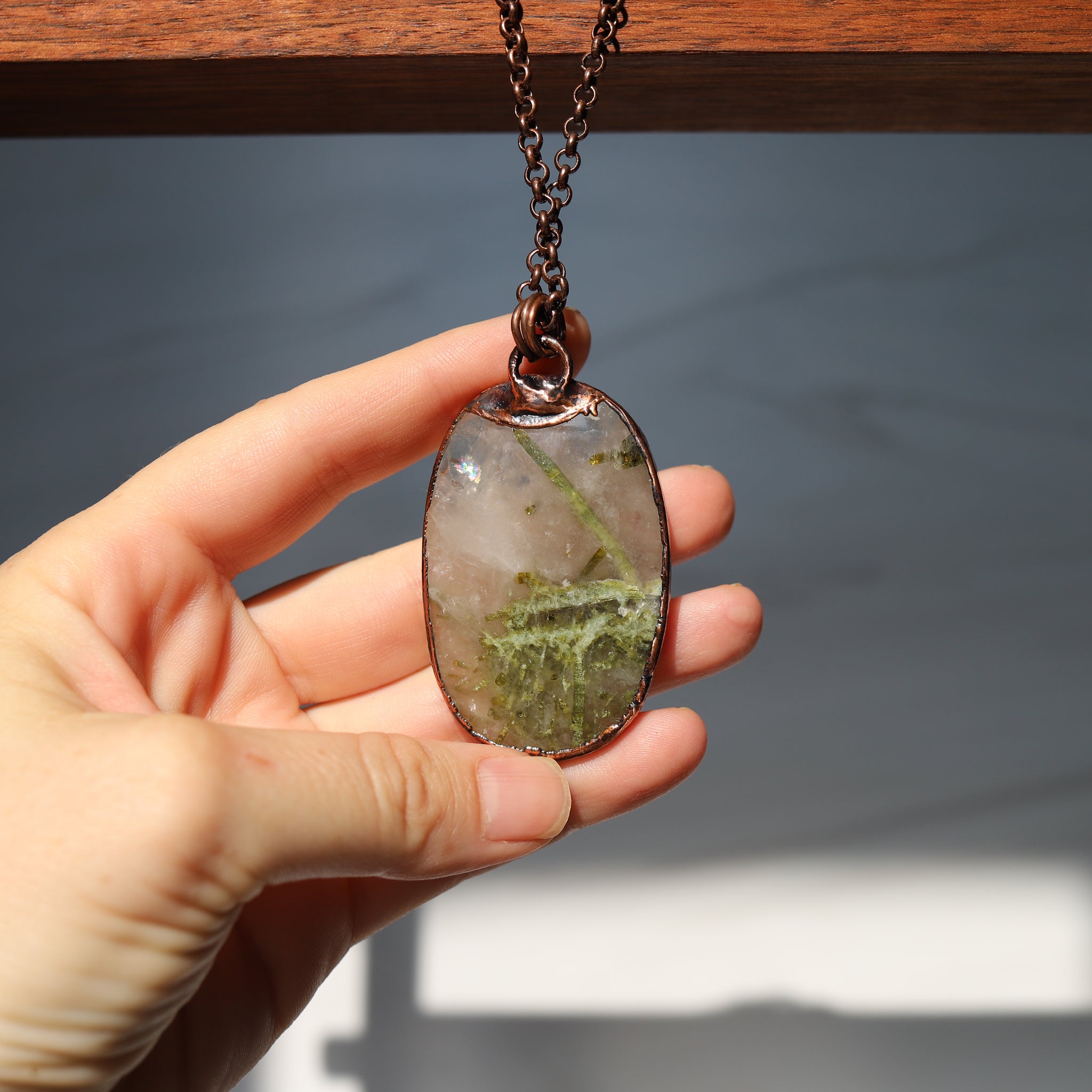 Green Tourmaline & Peridot Necklace