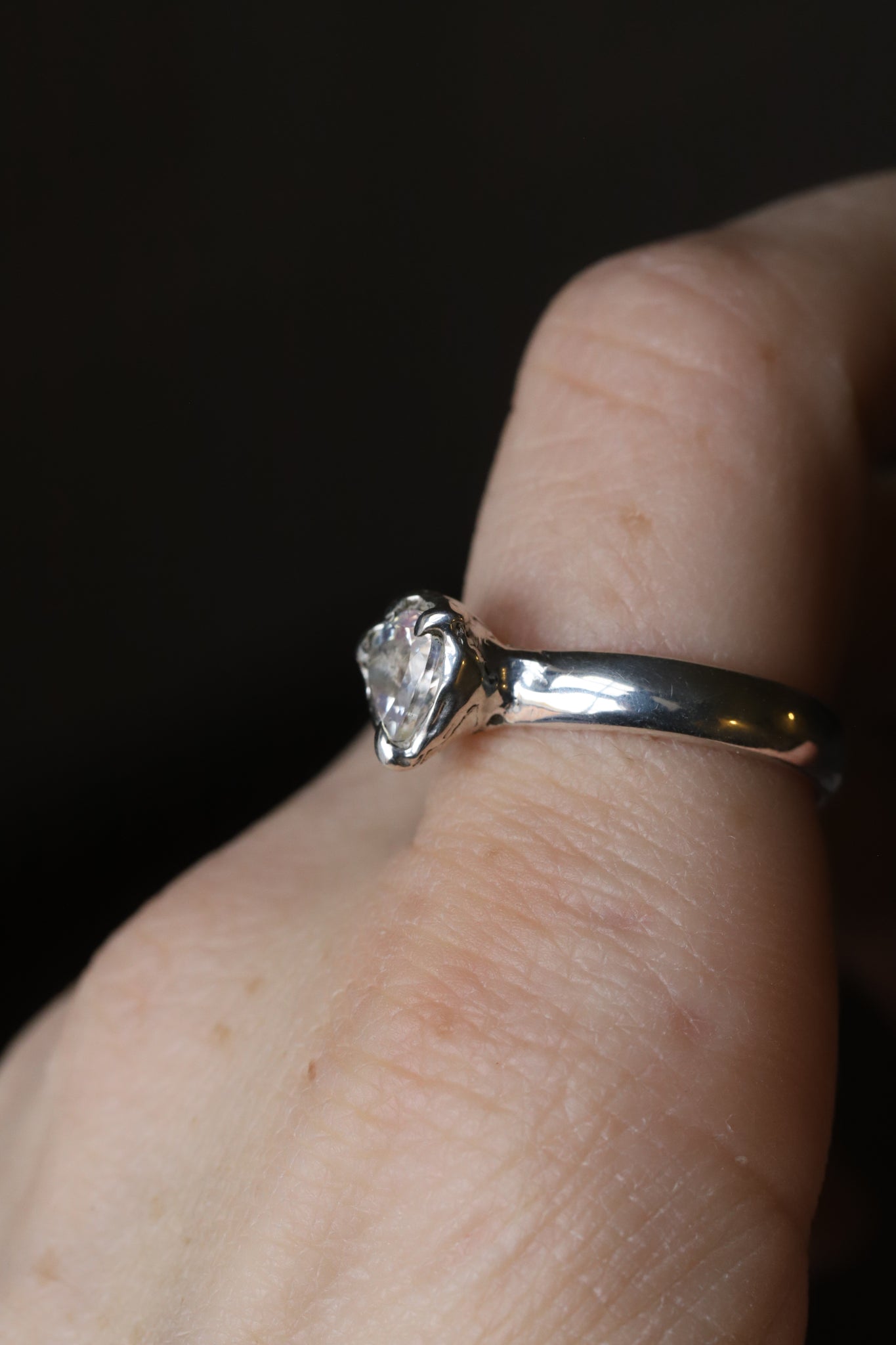 Rainbow Moonstone Ring size 9