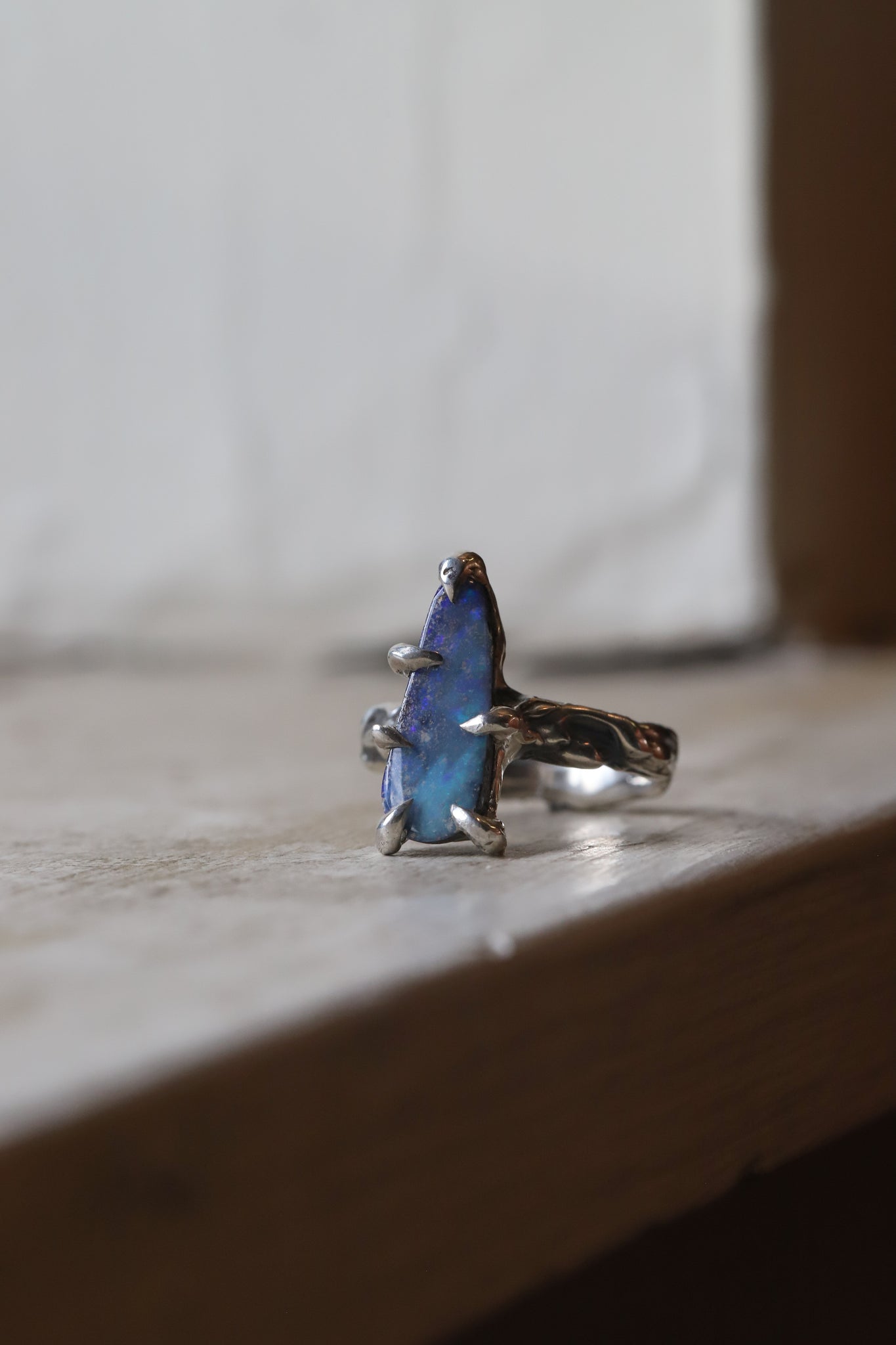 Australian Boulder Opal Ring size 5.5
