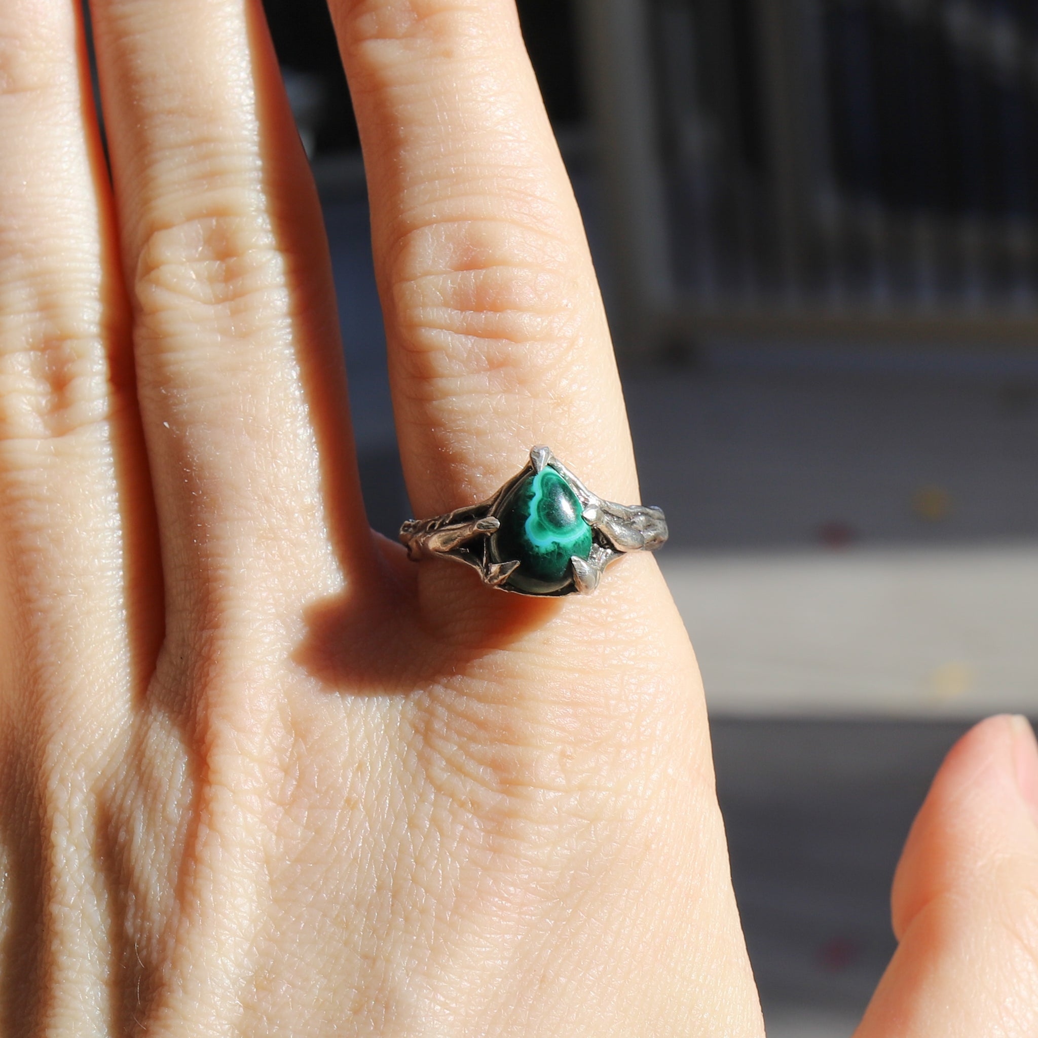 Malachite/Azurite Ring size 9