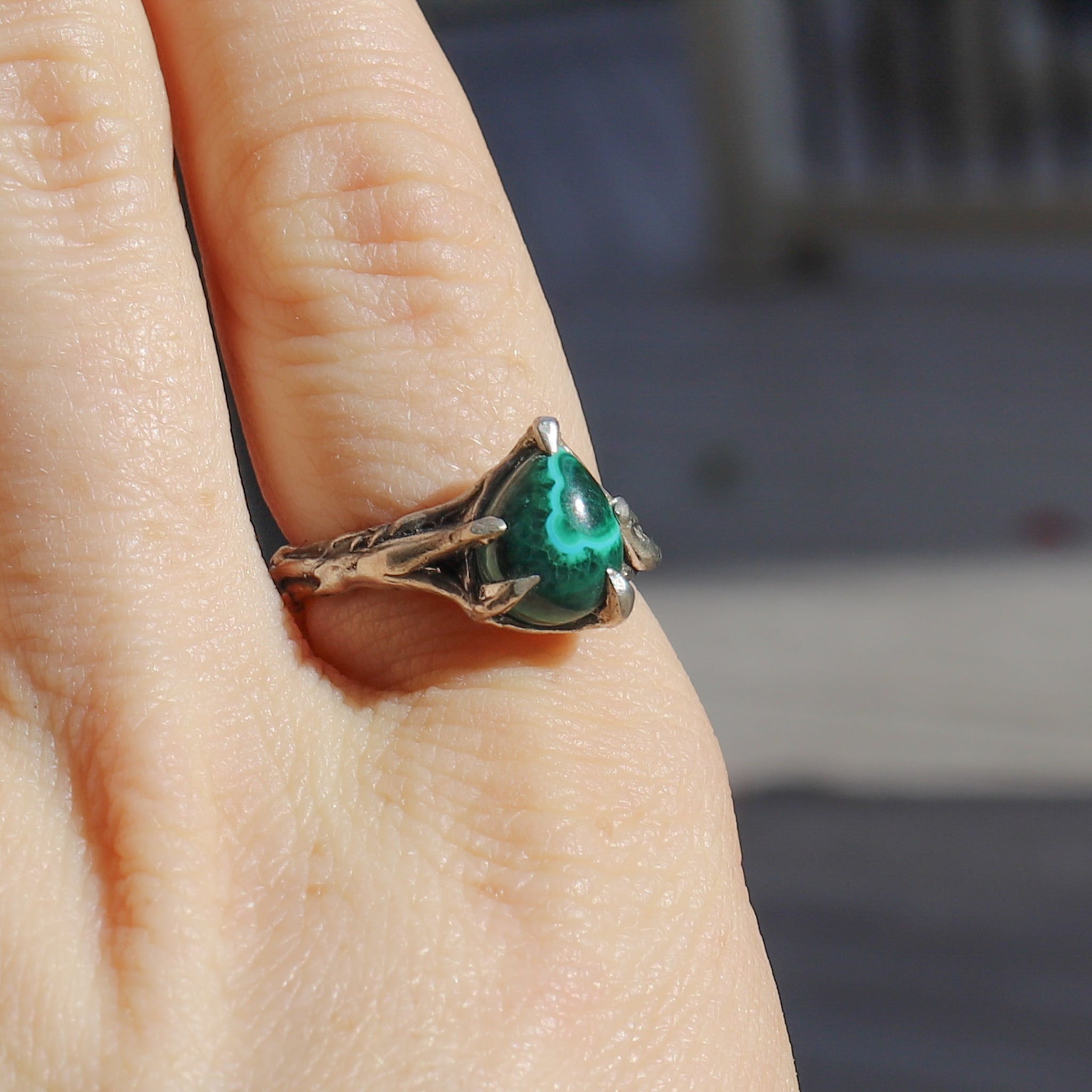 Malachite/Azurite Ring size 9