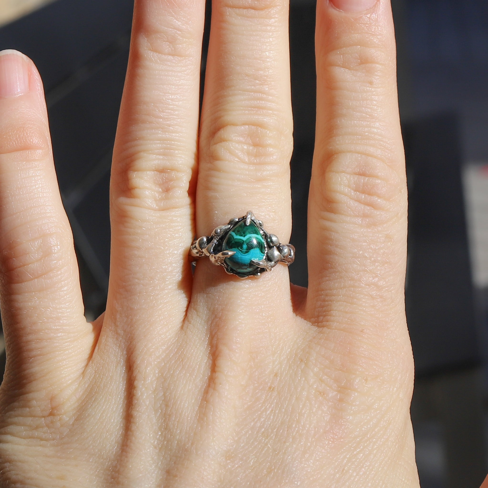 Malachite/Azurite Ring size 6.5