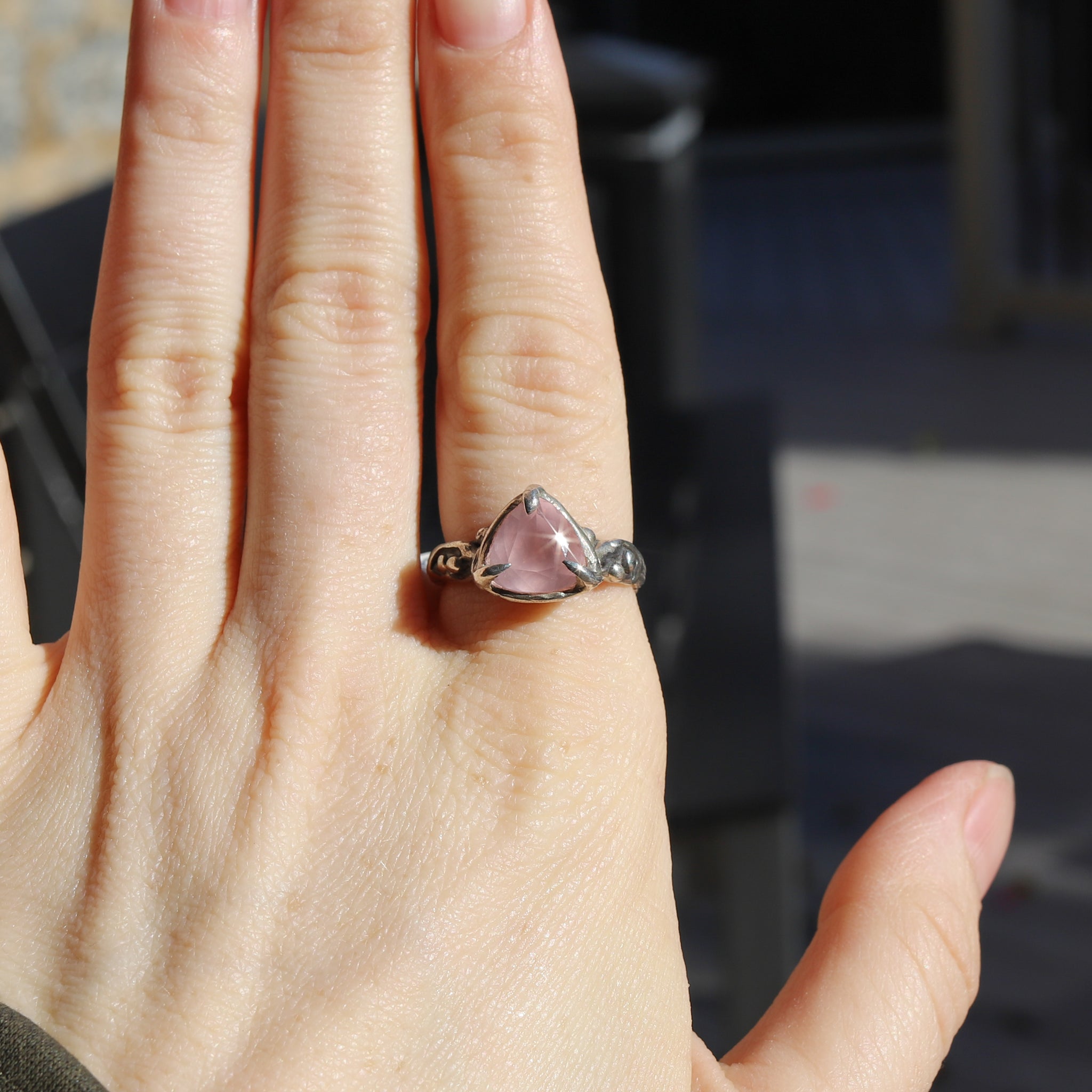 Rose Quartz Ring size 8