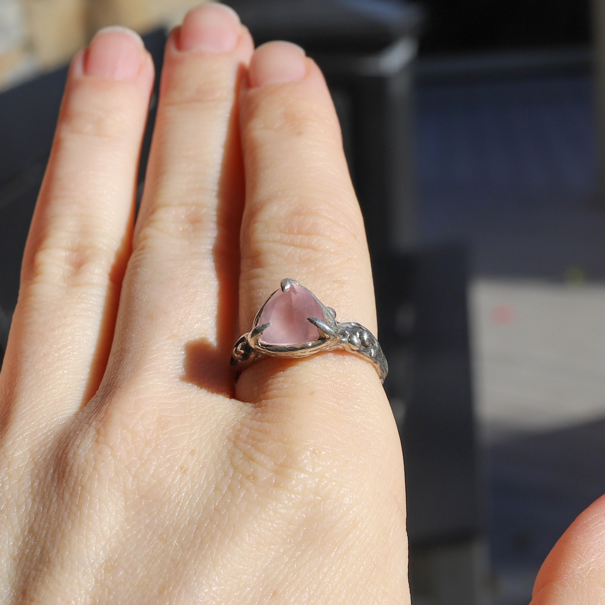 Rose Quartz Ring size 8