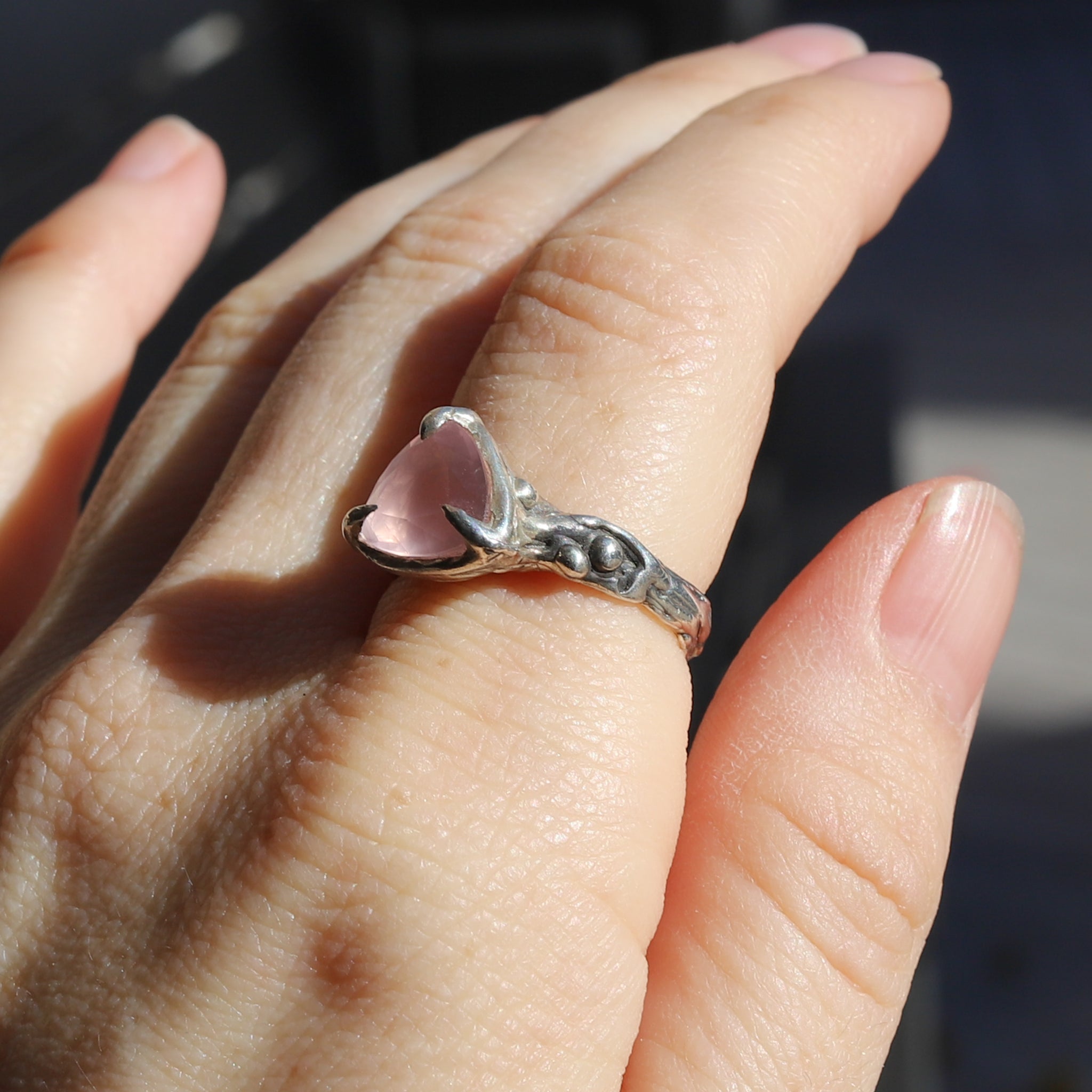 Rose Quartz Ring size 8