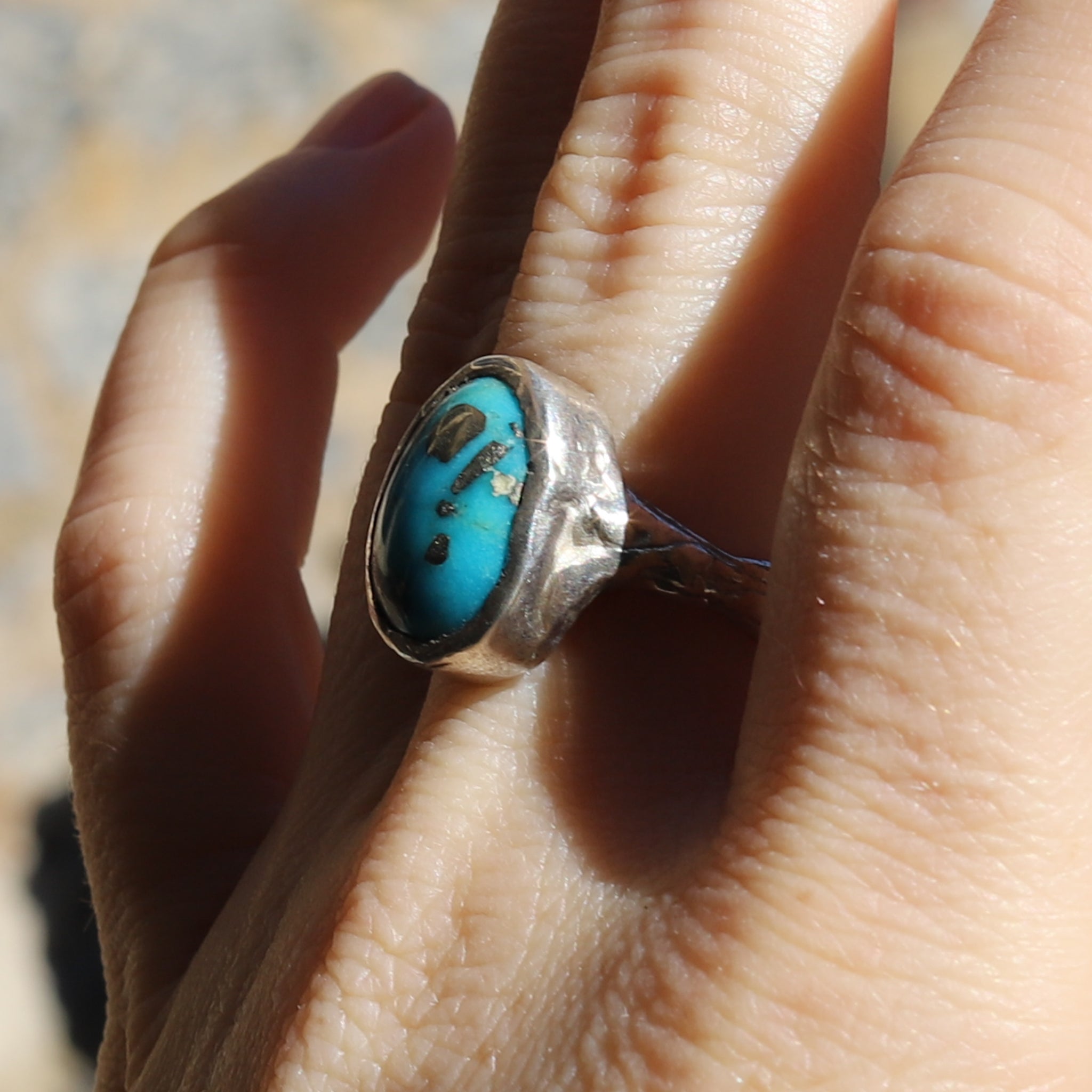 Persian Turquoise Ring size 7.5