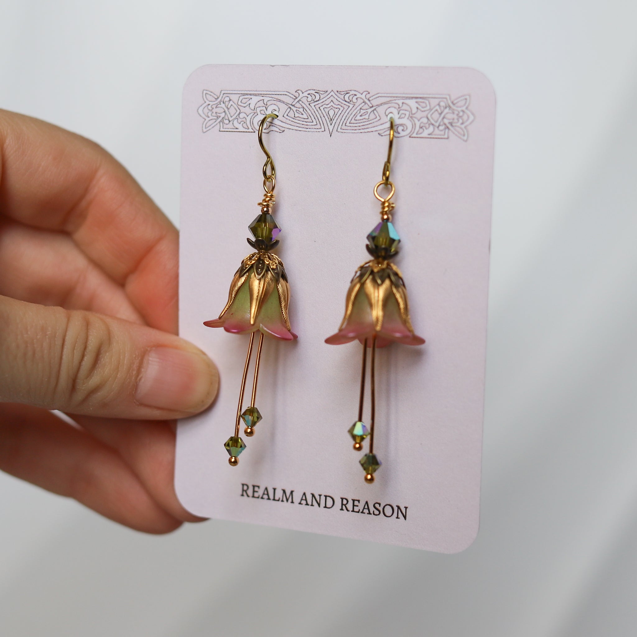 Faerie Flower Earrings - A