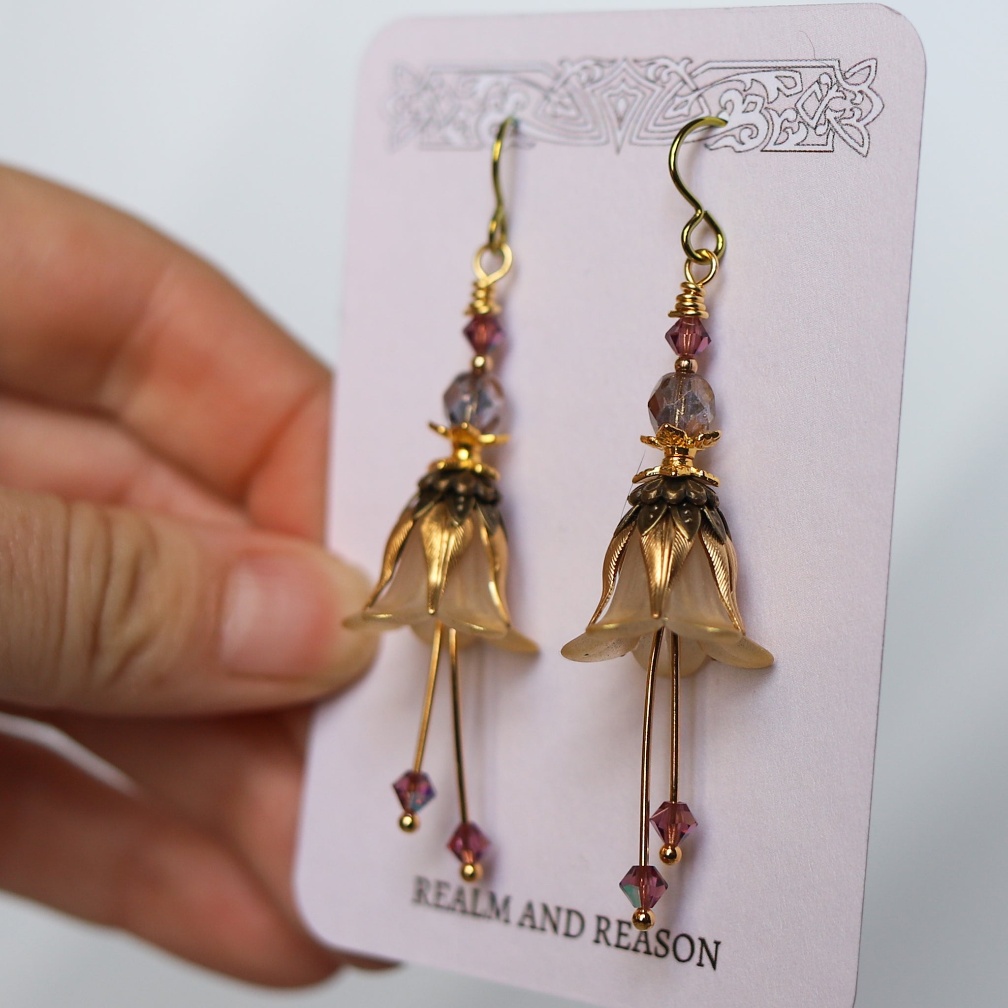 Faerie Flower Earrings - b