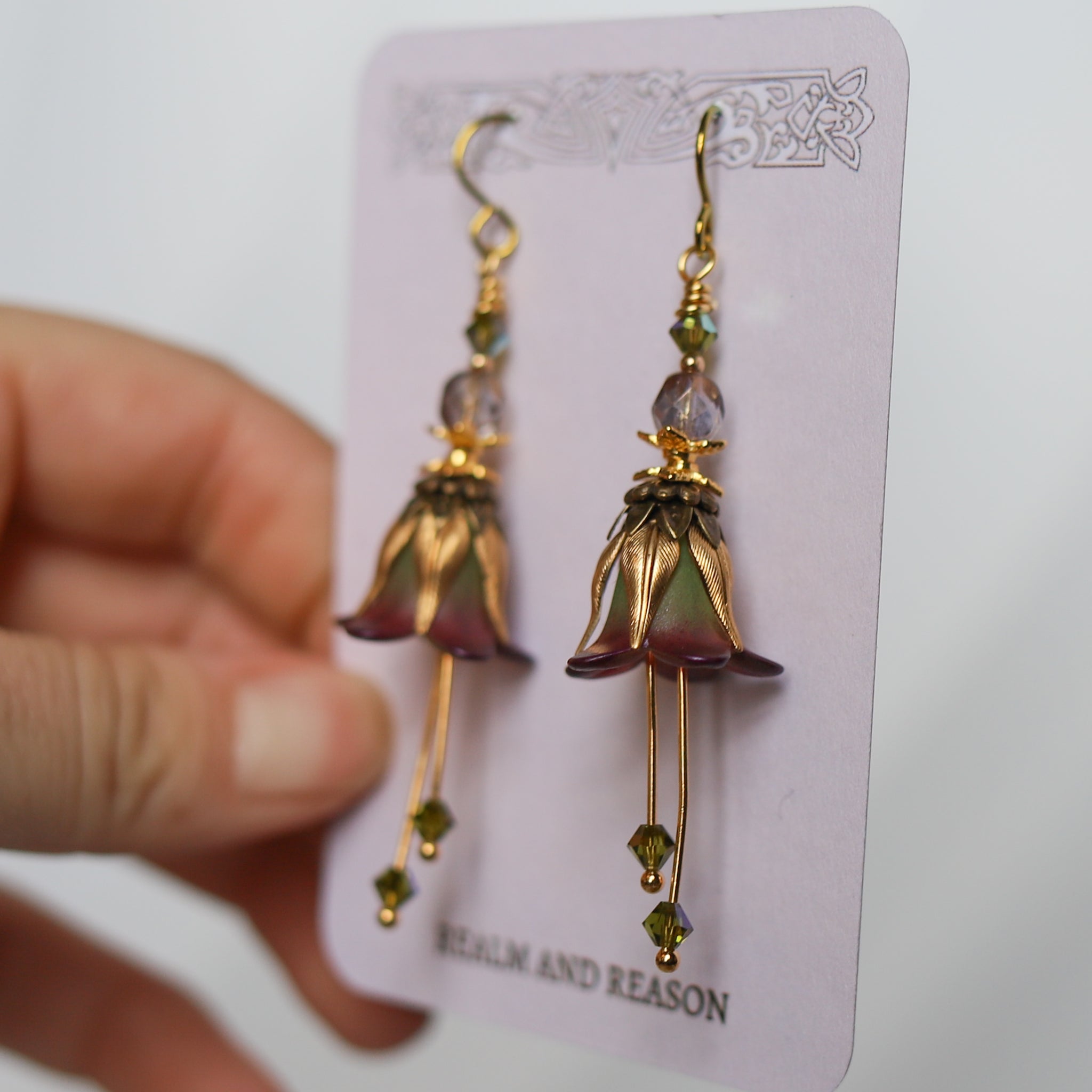 Faerie Flower Earrings - d