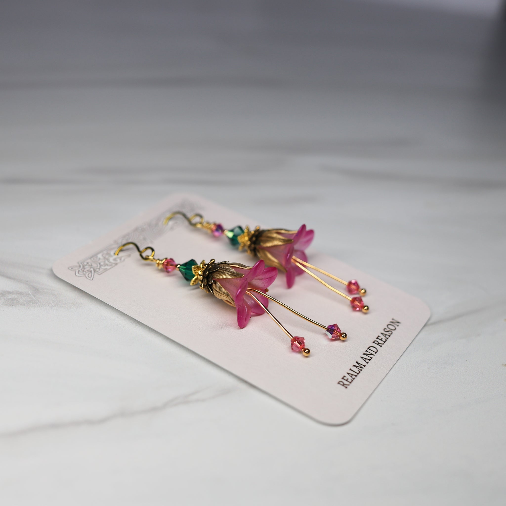 Faerie Flower Earrings - e