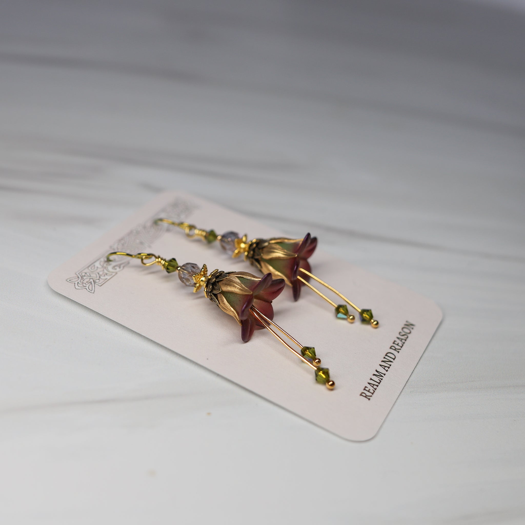 Faerie Flower Earrings - d