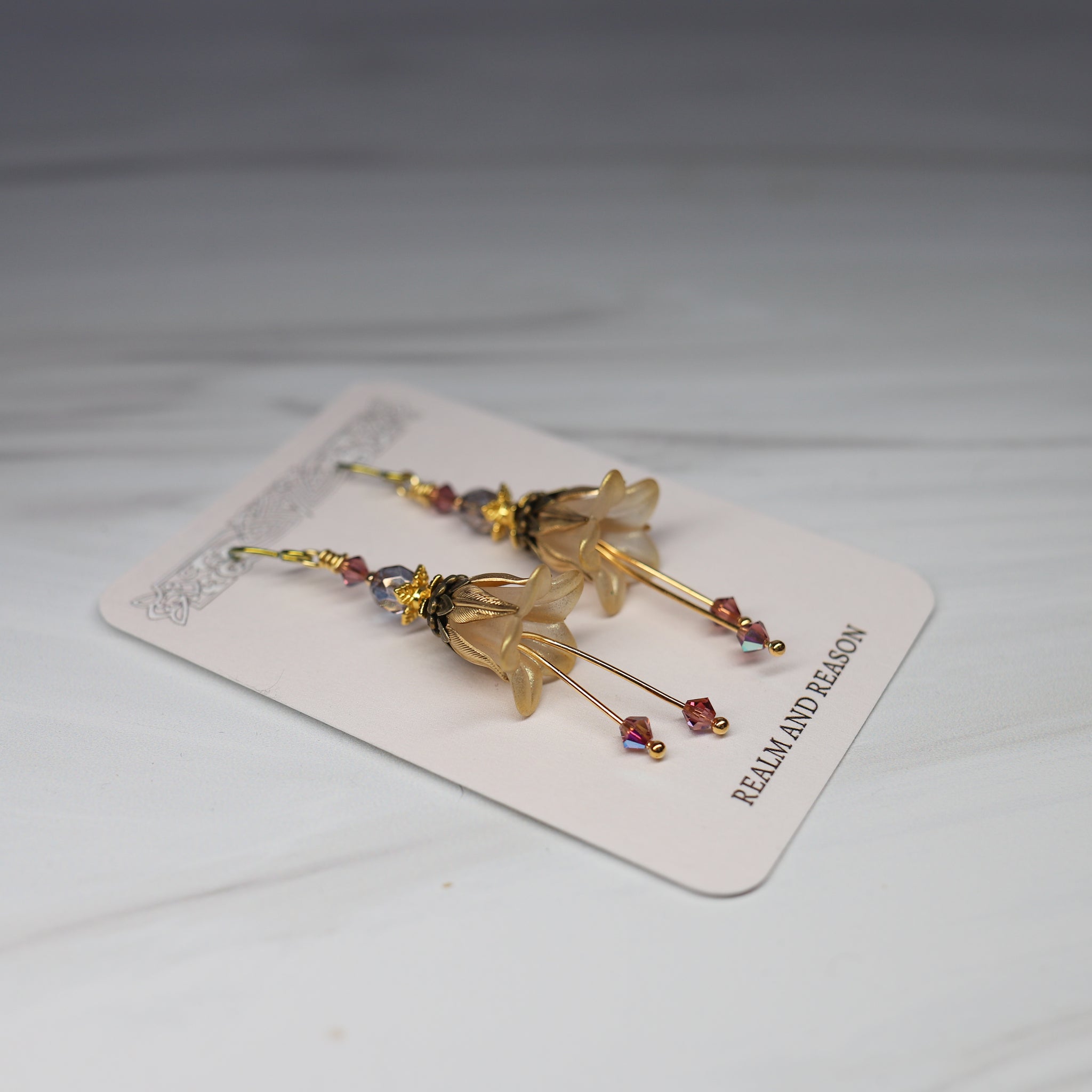 Faerie Flower Earrings - b