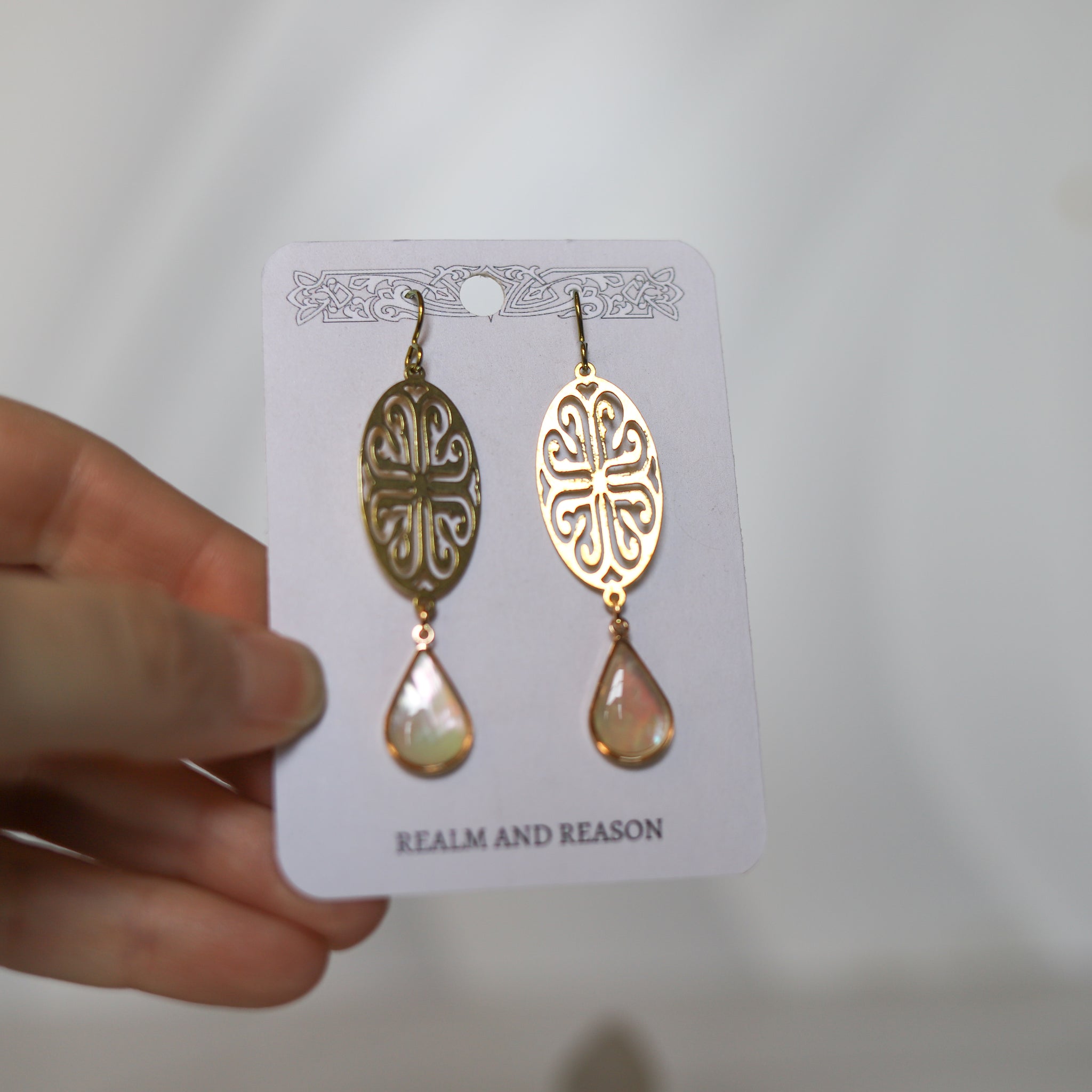 Mother of Pearl Drop Earrings