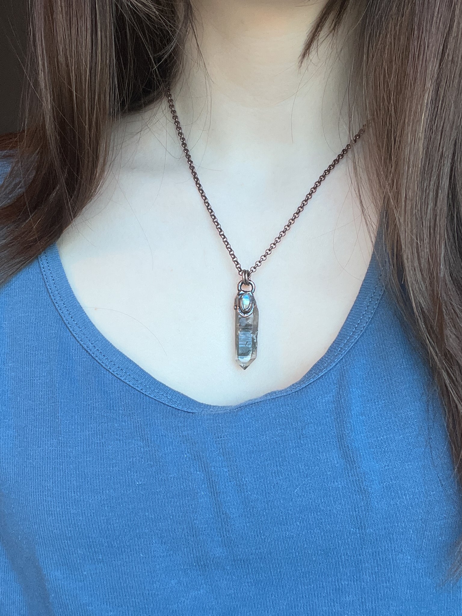 Garden Quartz Point Necklace