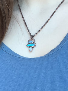 Opal, Labradorite & Moonstone Necklace - C