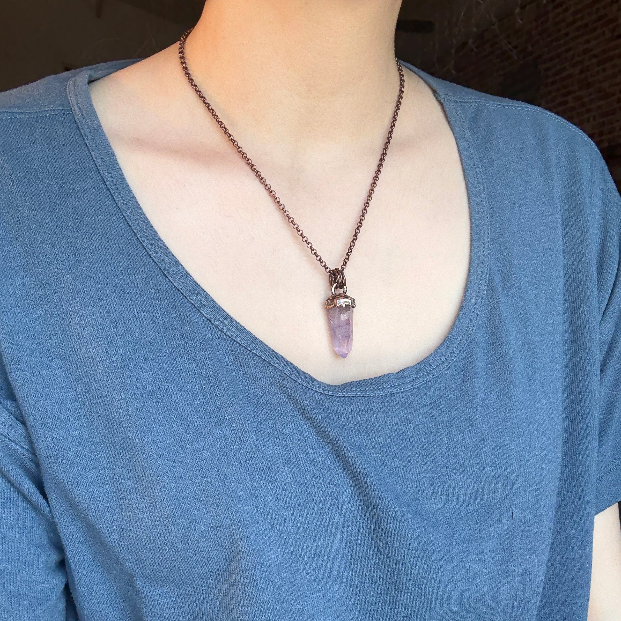Phantom Amethyst Necklace - d
