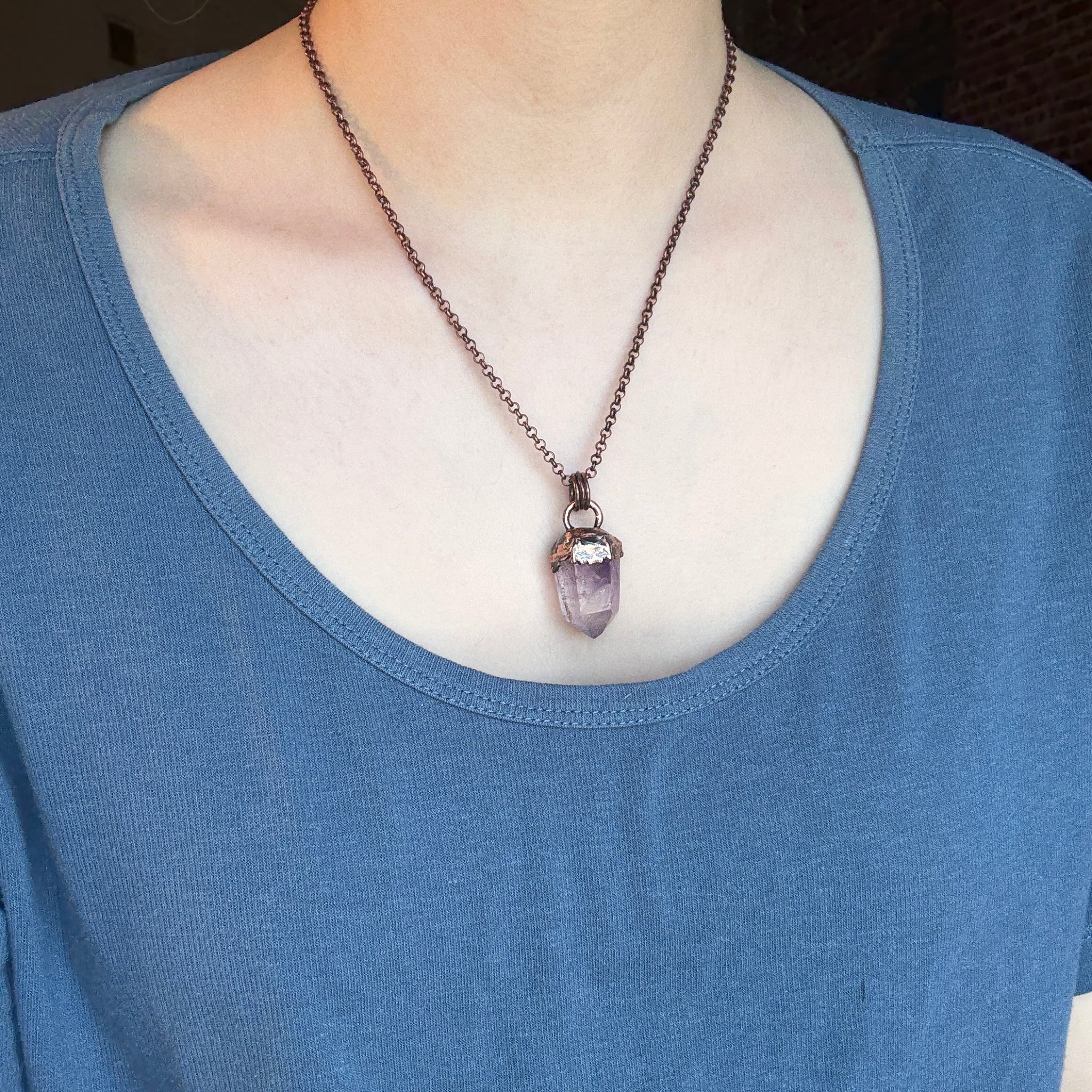 Phantom Amethyst Necklace - f
