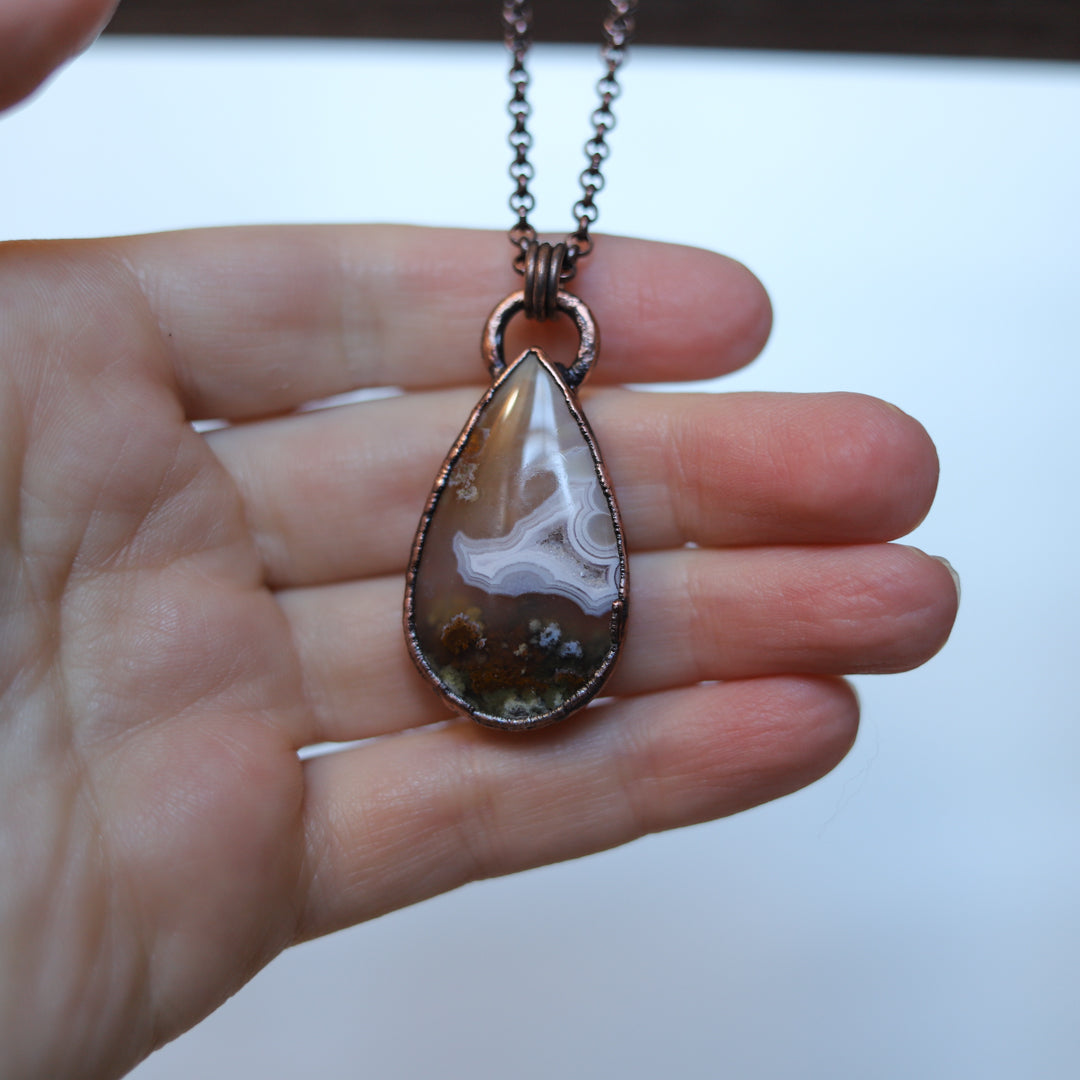 Moss Agate Necklace (f)