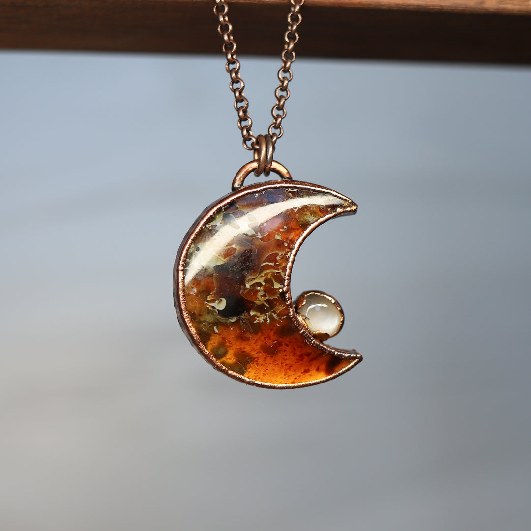 Amber Moon Necklace (b)