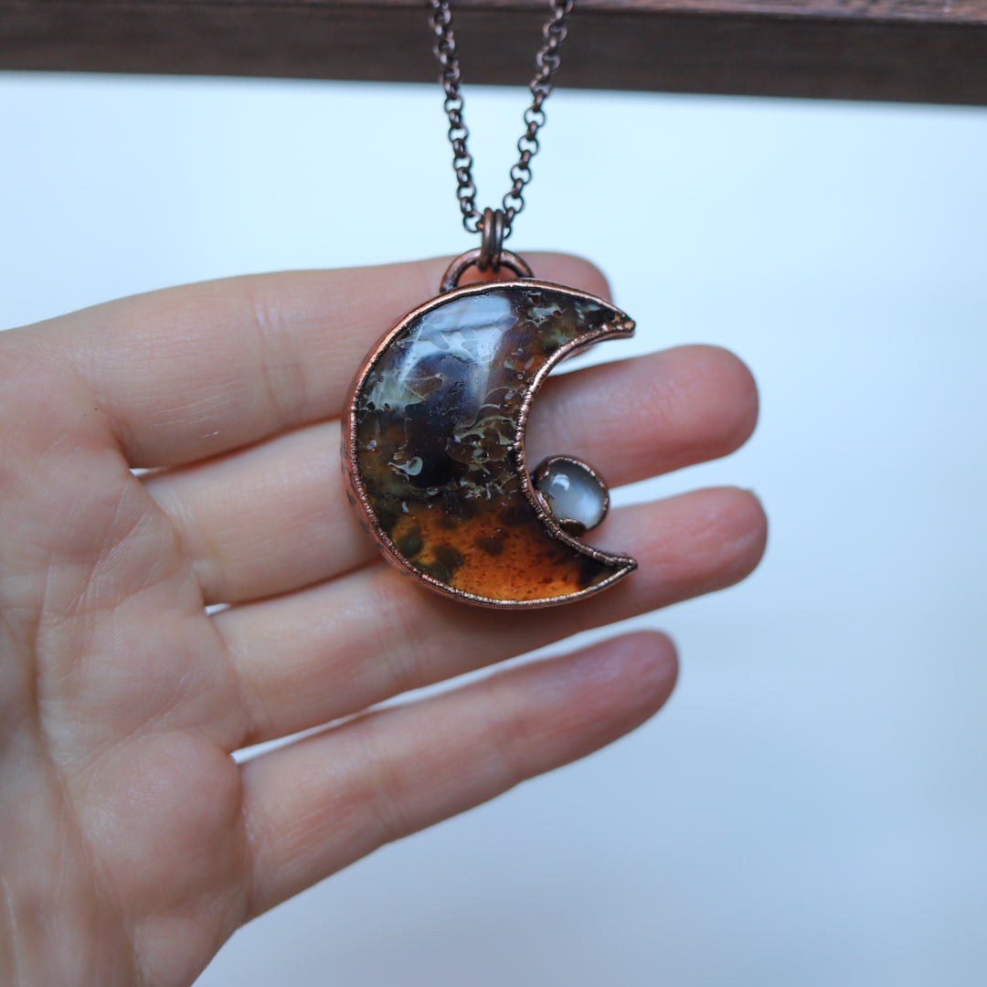 Amber Moon Necklace (b)