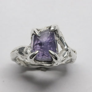 Sterling Silver Purple Spinel Ring size 6.5