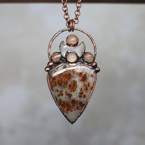 Celestial Plume Agate Necklace (c)