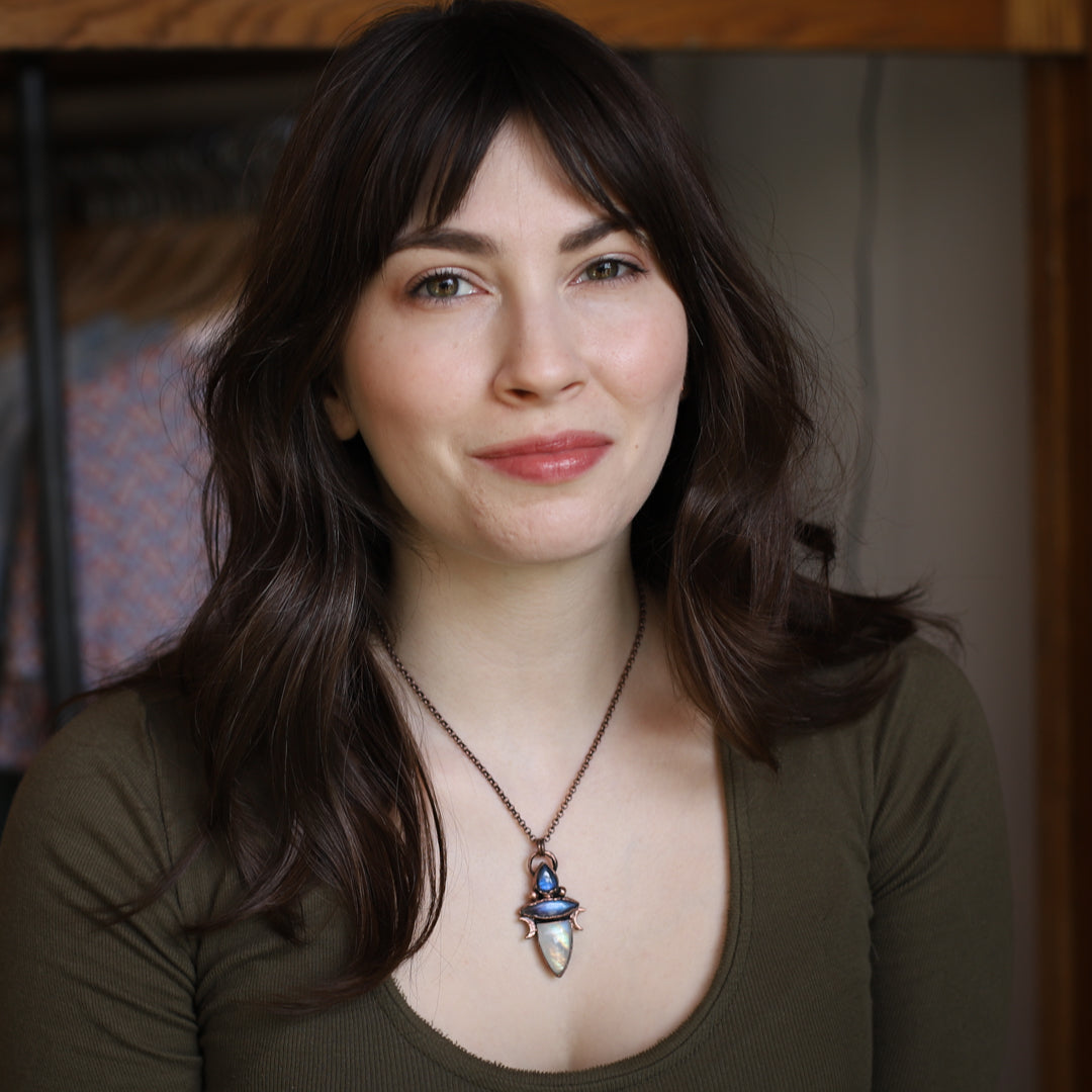 Moonstone & Labradorite Necklace