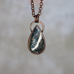 Moss Kyanite Necklace