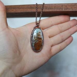 Plume Agate Necklace
