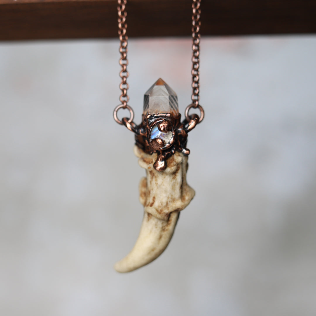 Antler & Phantom Quartz Necklace