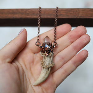 Antler & Phantom Quartz Necklace