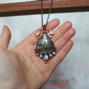 Celestial Plume Agate Necklace (a)