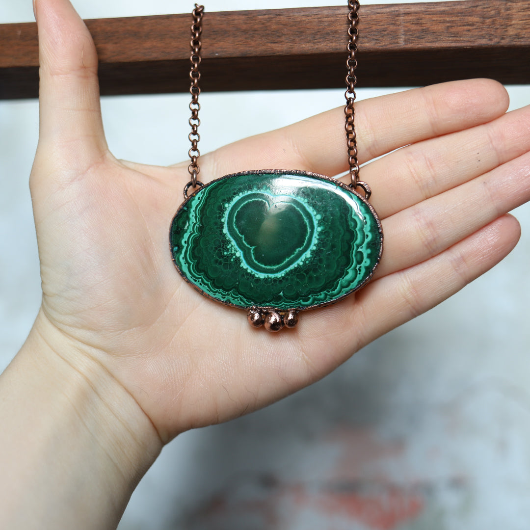 GIANT Malachite Necklace