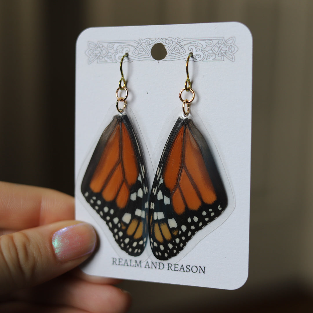 South American Monarch Earrings