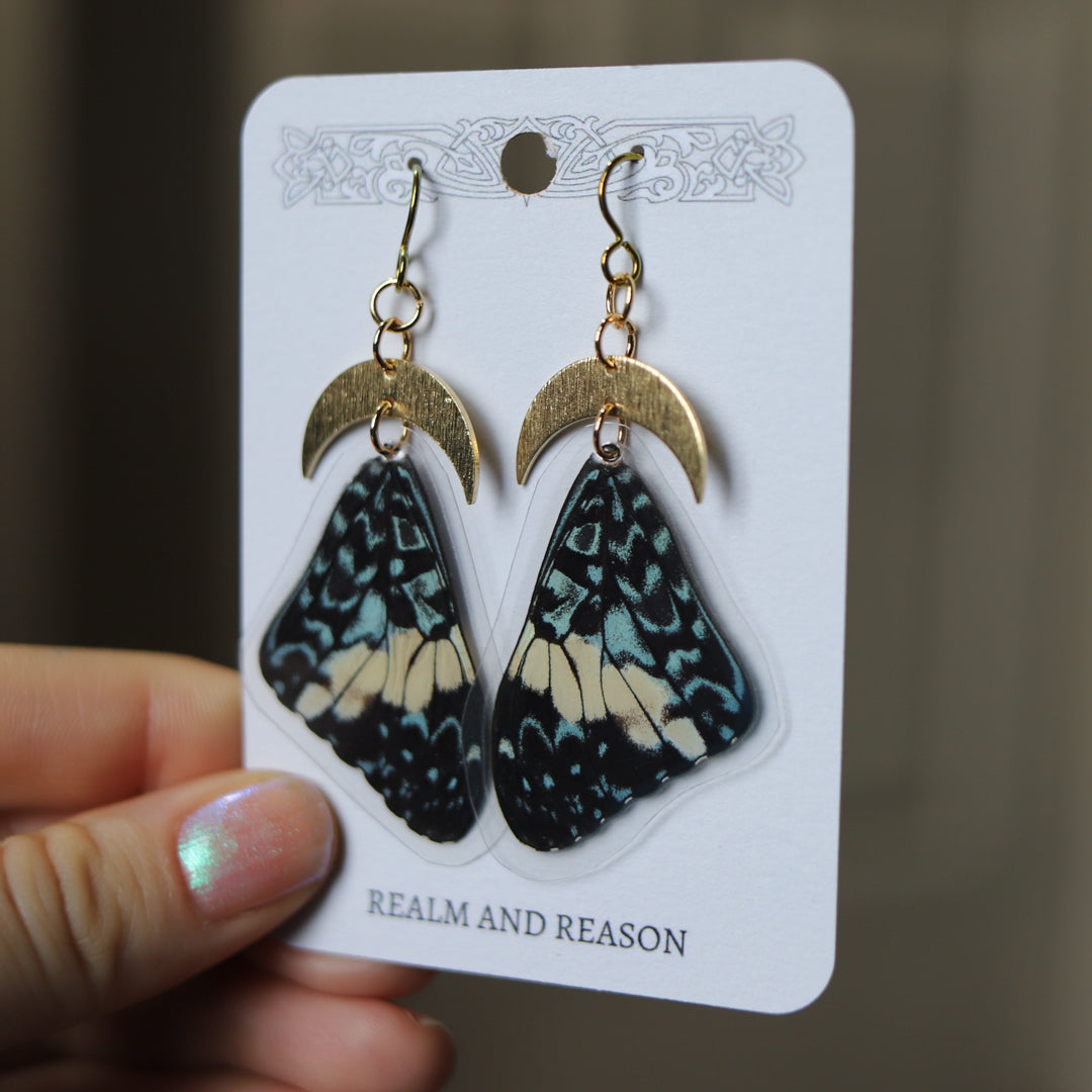 Monarch Butterfly Dangle Earrings from Mexico - Dreamy Monarchs | NOVICA