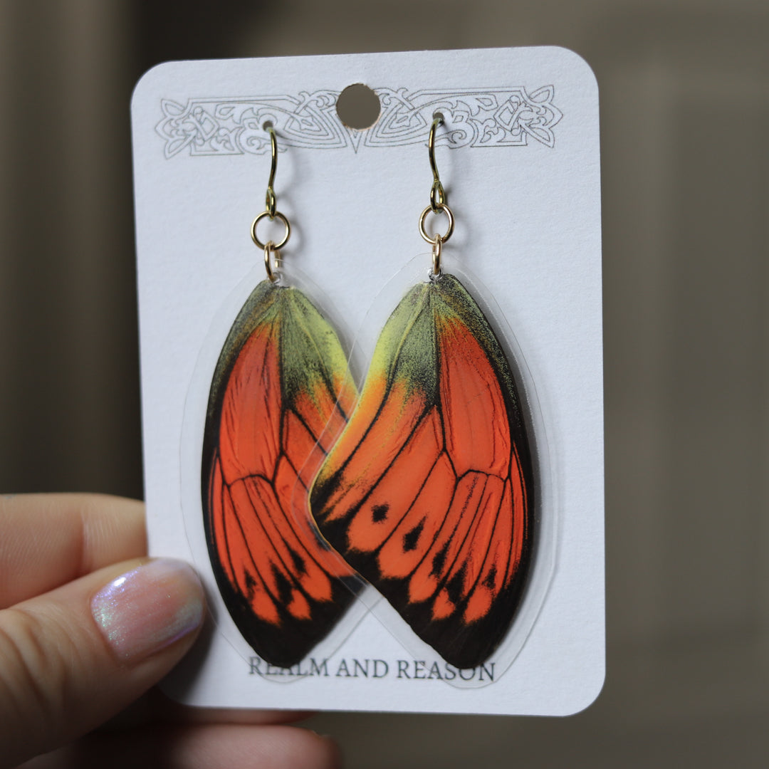 Sulphur Butterfly Earrings