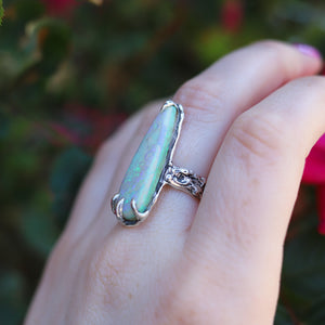 Sterling Opal Sterling Silver Ring - size 6.25